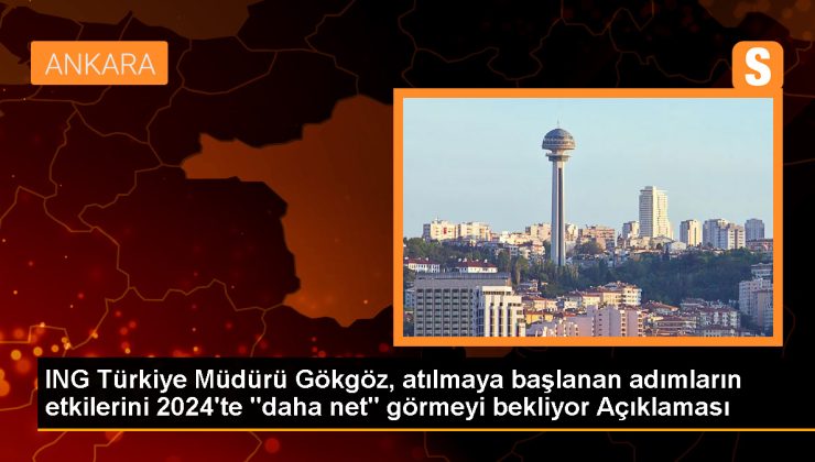 ING Türkiye Müdürü Gökgöz, atılmaya başlanan adımların etkilerini 2024’te “daha net” görmeyi bekliyor Açıklaması
