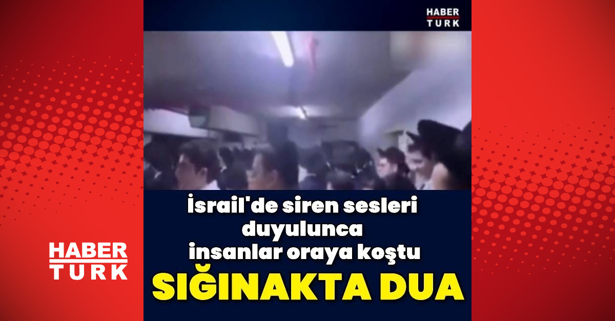 İran’ın füzeleri İsrail semalarında göründüğü anda İsrailli vatandaşlar sığınaklara koştu