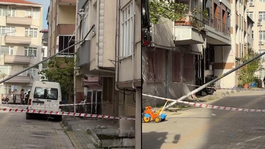 Yer: Küçükçekmece! Yaslandığı aydınlatma direği eve girdi